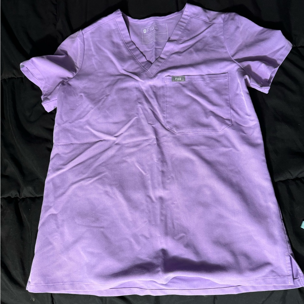Lilac Dawn Figs XS Catarina Scrub Top